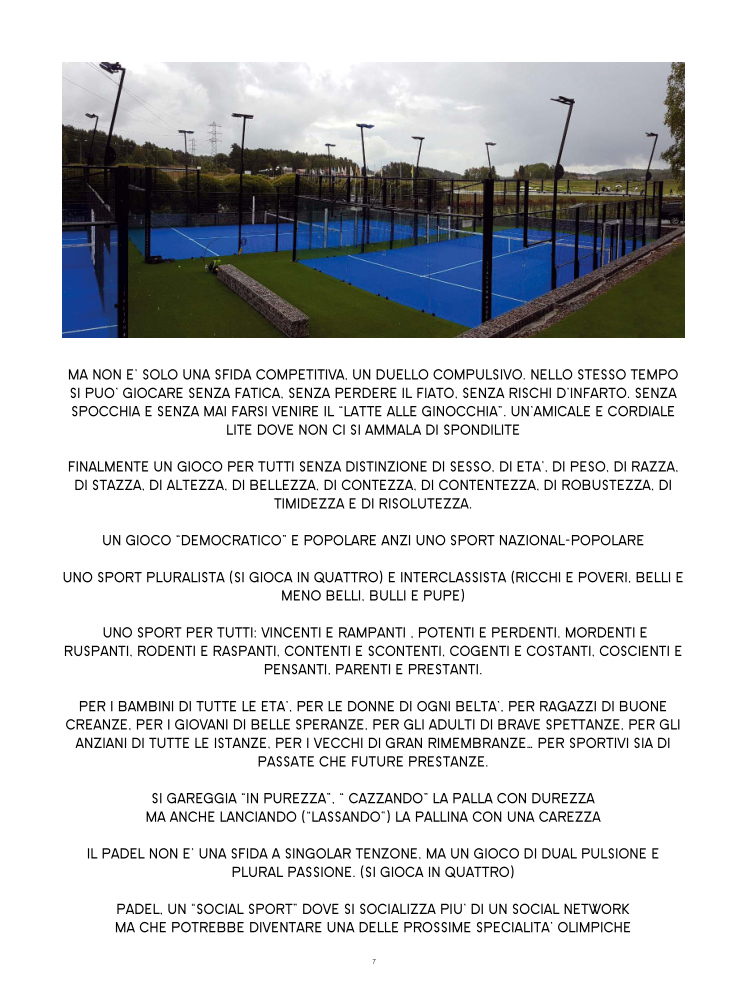 Italian Padel, un piccolo tennis da favola (Brescia Selection, Dicembre 2018)